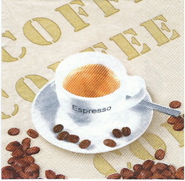 KC 021 - ubrousek 33x33 - espresso coffee - zvtit obrzek