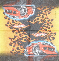 DE 124 - ubrousek 33x33 - hot wheels