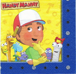 DE 166 - ubrousek 33x33 - handy manny - zvtit obrzek