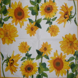 SL 031 AMBIENTE - ubrousek 33x33 - slunečnice