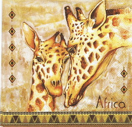 ET 037 - ubrousek 33x33 - žirafy africa