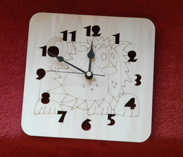 2D hodiny LEV s vyfrz.sly 19,5x19,5cm