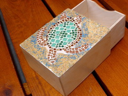 Mozaiková vysouvací krabièka ŽELVA