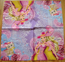 DE 082 - ubrousek 33x33 - Barbie+koika