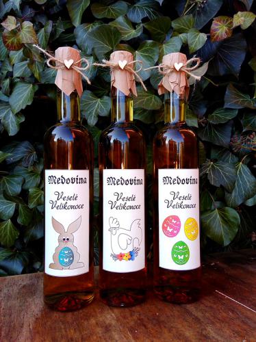 Medovina 300ml - Veselé Velikonoce-3 vajíčka -světlá přírodní