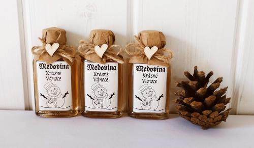 Medovina 20ml - Krásné Vánoce, sněhulák, sv. přírodní-cena za 1ks