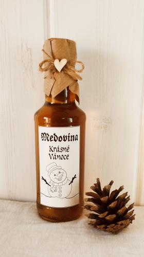 Medovina 300ml - Krásné Vánoce, sněhulák, sv. přírodní-cena za 1ks