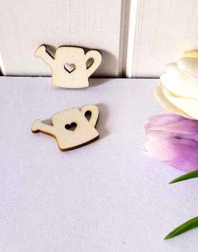 2D výřez konvička se srdíčkem - 5x3,4cm