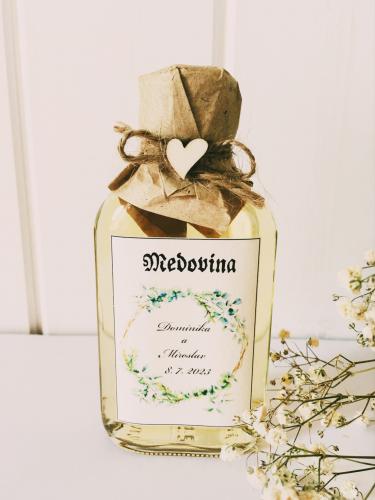 Svatební medovina 100ml - zelené lístky, eukalyptus