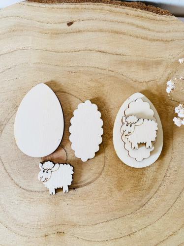 3D zpich na pejli vejce+oveka-3ks