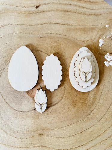 3D zpich na pejli vejce+tulipn -3ks - zvtit obrzek
